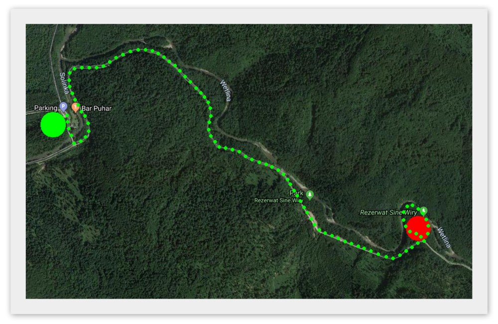 Droga z Parkingu Polanki do Losia z Zawoju. Bieszczady z jaktoblisko.com